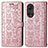 Funda de Cuero Cartera con Soporte Patron de Moda Carcasa S03D para Huawei Nova 9