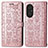 Funda de Cuero Cartera con Soporte Patron de Moda Carcasa S03D para Huawei Nova 9 SE