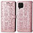 Funda de Cuero Cartera con Soporte Patron de Moda Carcasa S03D para Samsung Galaxy M62 4G