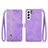 Funda de Cuero Cartera con Soporte Patron de Moda Carcasa S03D para Samsung Galaxy S21 5G