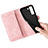 Funda de Cuero Cartera con Soporte Patron de Moda Carcasa S03D para Samsung Galaxy S21 5G