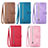 Funda de Cuero Cartera con Soporte Patron de Moda Carcasa S03D para Samsung Galaxy S21 5G