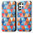 Funda de Cuero Cartera con Soporte Patron de Moda Carcasa S03D para Samsung Galaxy S22 Ultra 5G