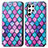 Funda de Cuero Cartera con Soporte Patron de Moda Carcasa S03D para Samsung Galaxy S23 Ultra 5G