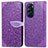 Funda de Cuero Cartera con Soporte Patron de Moda Carcasa S04D para Motorola Moto Edge X30 5G