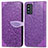 Funda de Cuero Cartera con Soporte Patron de Moda Carcasa S04D para Samsung Galaxy F52 5G