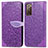 Funda de Cuero Cartera con Soporte Patron de Moda Carcasa S04D para Samsung Galaxy S20 Lite 5G