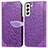 Funda de Cuero Cartera con Soporte Patron de Moda Carcasa S04D para Samsung Galaxy S21 5G