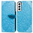 Funda de Cuero Cartera con Soporte Patron de Moda Carcasa S04D para Samsung Galaxy S21 FE 5G