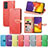 Funda de Cuero Cartera con Soporte Patron de Moda Carcasa S04D para Samsung Galaxy S23 FE 5G