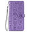 Funda de Cuero Cartera con Soporte Patron de Moda Carcasa S05D para Samsung Galaxy S21 FE 5G