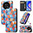 Funda de Cuero Cartera con Soporte Patron de Moda Carcasa S06D para Huawei Enjoy 50 Pro