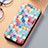 Funda de Cuero Cartera con Soporte Patron de Moda Carcasa S06D para Samsung Galaxy S21 5G