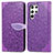 Funda de Cuero Cartera con Soporte Patron de Moda Carcasa S07D para Samsung Galaxy S21 Ultra 5G