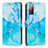 Funda de Cuero Cartera con Soporte Patron de Moda Carcasa Y01X para Samsung Galaxy S20 FE 4G