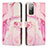 Funda de Cuero Cartera con Soporte Patron de Moda Carcasa Y01X para Samsung Galaxy S20 FE 4G