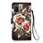 Funda de Cuero Cartera con Soporte Patron de Moda Carcasa Y02B para Samsung Galaxy F02S SM-E025F