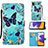 Funda de Cuero Cartera con Soporte Patron de Moda Carcasa Y02B para Samsung Galaxy F42 5G