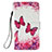 Funda de Cuero Cartera con Soporte Patron de Moda Carcasa Y03B para Samsung Galaxy A01 SM-A015