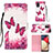 Funda de Cuero Cartera con Soporte Patron de Moda Carcasa Y03B para Samsung Galaxy F02S SM-E025F