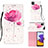 Funda de Cuero Cartera con Soporte Patron de Moda Carcasa Y03B para Samsung Galaxy F42 5G