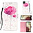 Funda de Cuero Cartera con Soporte Patron de Moda Carcasa Y03B para Samsung Galaxy M12