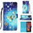 Funda de Cuero Cartera con Soporte Patron de Moda Carcasa Y03B para Samsung Galaxy XCover 5 SM-G525F