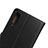 Funda de Cuero Cartera con Soporte S01 para Samsung Galaxy A90 5G Negro