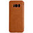 Funda de Cuero Cartera con Soporte S01 para Samsung Galaxy S8 Marron