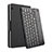 Funda de Cuero Cartera con Teclado para Huawei MediaPad T3 10 AGS-L09 AGS-W09 Negro