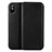 Funda de Cuero Cartera para Apple iPhone Xs Max Negro