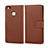 Funda de Cuero Cartera para Huawei P9 Lite Marron