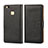 Funda de Cuero Cartera para Huawei P9 Lite Negro