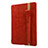 Funda de Cuero Elastico del Pluma Desmontable P02 para Apple Pencil Apple New iPad 9.7 (2017) Rojo