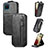 Funda de Cuero Flip para Samsung Galaxy M12