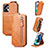 Funda de Cuero Flip S01D para Motorola Moto G13