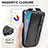 Funda de Cuero Flip S01D para Motorola Moto G53 5G