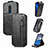 Funda de Cuero Flip S01D para Nokia C3