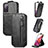 Funda de Cuero Flip S01D para Samsung Galaxy S20 FE 4G