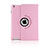 Funda de Cuero Giratoria con Soporte para Apple iPad 2 Rosa