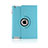 Funda de Cuero Giratoria con Soporte para Apple iPad 3 Azul Cielo