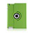 Funda de Cuero Giratoria con Soporte para Apple iPad 3 Verde