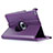 Funda de Cuero Giratoria con Soporte para Apple iPad Mini 2 Morado