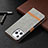 Funda de pano Cartera con Soporte para Apple iPhone 13 Pro Gris