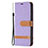 Funda de pano Cartera con Soporte para Apple iPhone 14 Pro Morado