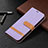 Funda de pano Cartera con Soporte para Apple iPhone 15 Pro Max Morado