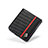 Funda Dura Plastico Rigida Carcasa Mate Twill LC1 para Samsung Galaxy Z Flip5 5G Negro