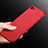 Funda Dura Plastico Rigida Fino Arenisca para Apple iPhone 7 Rojo