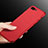 Funda Dura Plastico Rigida Fino Arenisca para Apple iPhone 8 Plus Rojo