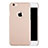 Funda Dura Plastico Rigida Mate con Agujero para Apple iPhone 6 Plus Oro Rosa